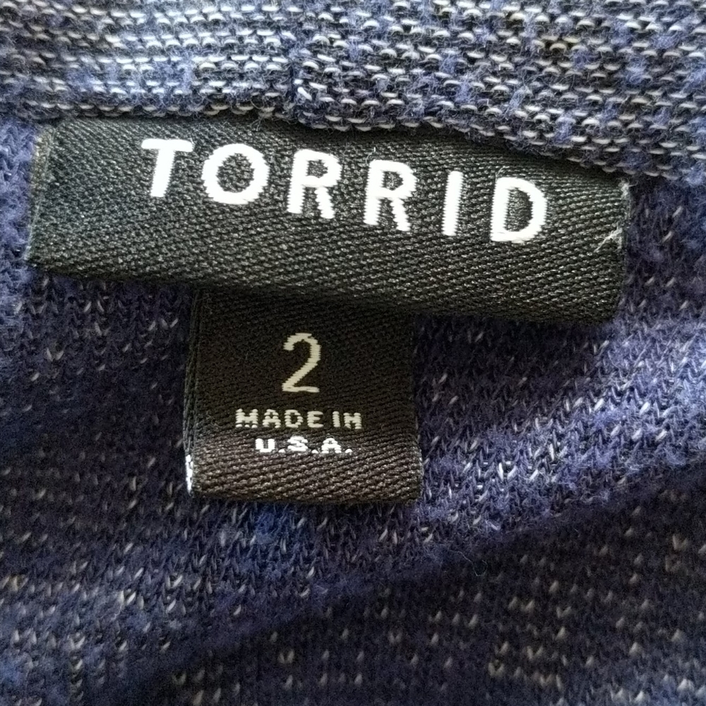 Torrid Cardigan Sweater Open Front Size 2 Plus - Picture 5 of 7